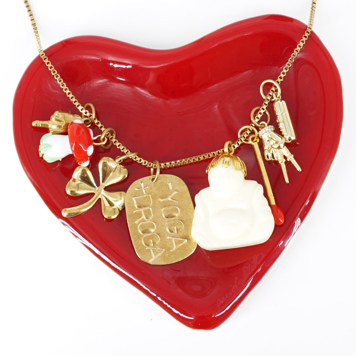 COLLANA MULTICHARM - YOGA + DROGA COLLANA MULTICHARM -YOGA +DROGA MR BIGGY 