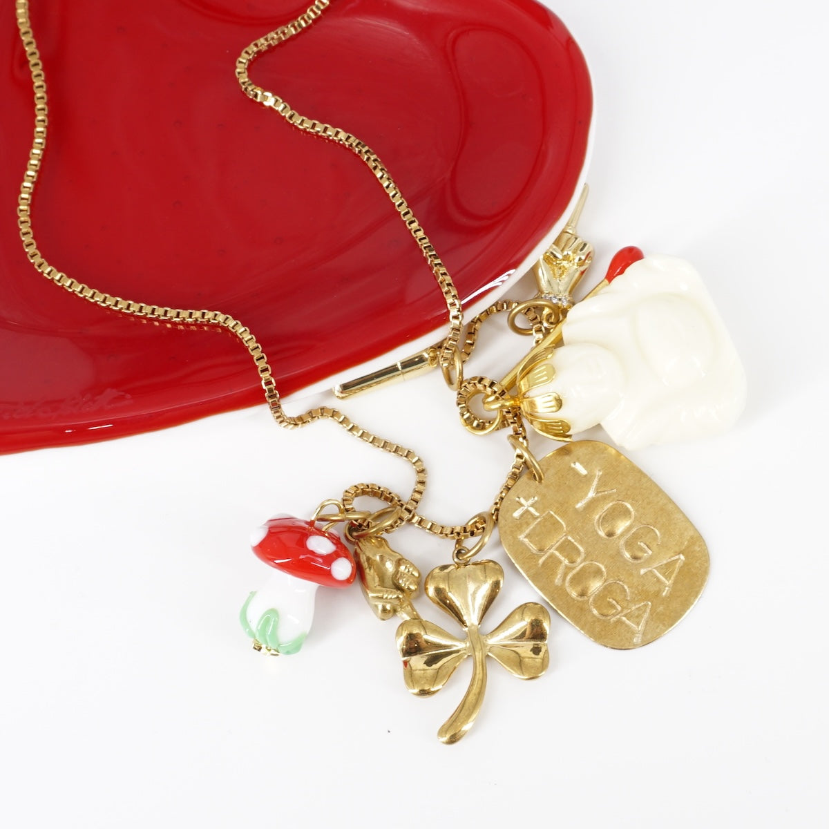 COLLANA MULTICHARM - YOGA + DROGA COLLANA MULTICHARM -YOGA +DROGA MR BIGGY 