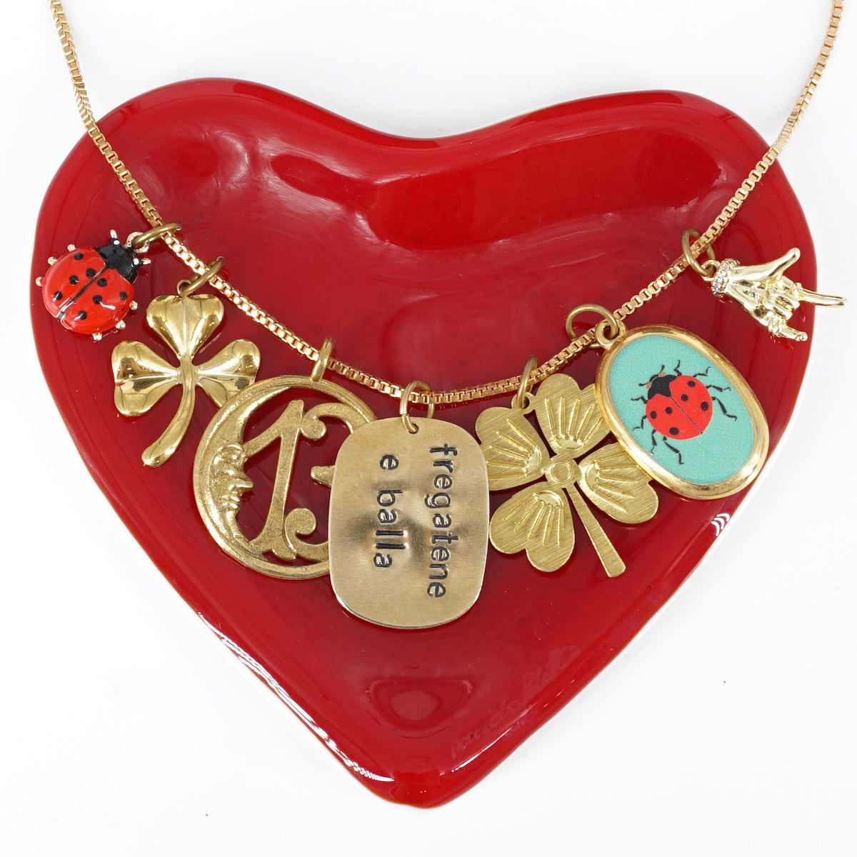 COLLANA MULTICHARM FREGATENE E BALLA COLLANA MULTICHARM FREGATENE E BALLA MR BIGGY 