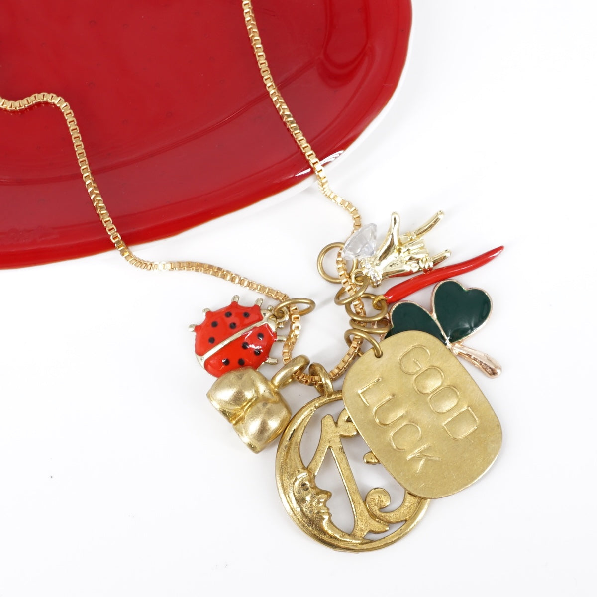 COLLANA MULTICHARM GOOD LUCK COLLANA MULTICHARM GOOD LUCK MR BIGGY 