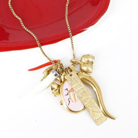 COLLANA MULTICHARM STICAZZI COLLANA MULTICHARM STICAZZI MR BIGGY 