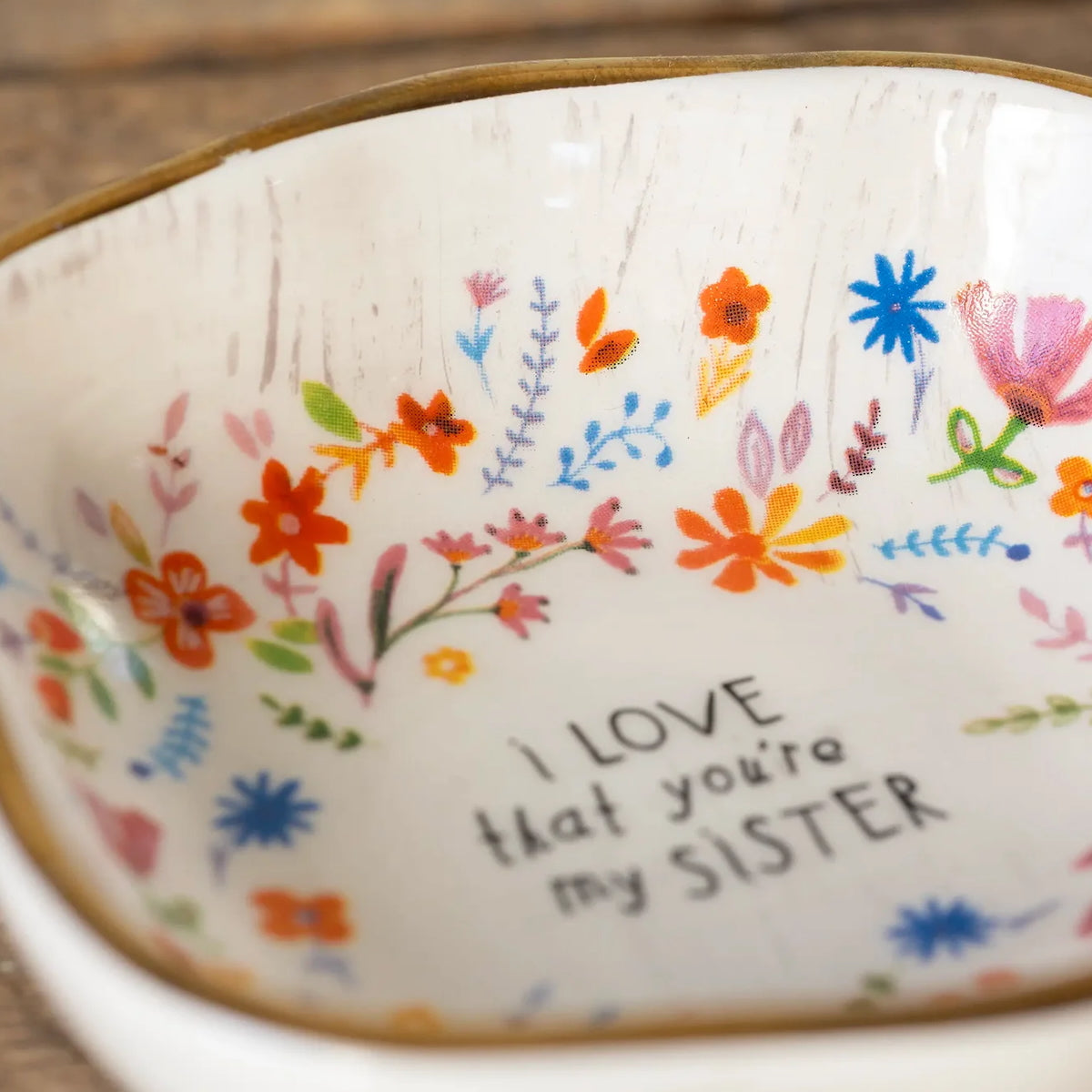 CIOTOLINA PORTAGIOIE I LOVE THAT YOU'RE MY SISTER PIATTINO I LOVE SISTER NATURAL LIFE 