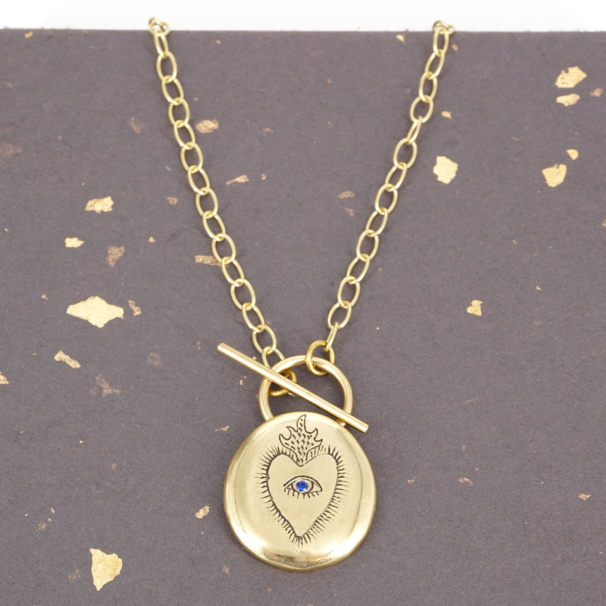 COLLANA MEDAGLIA EXVOTO BLU COLLANA MEDAGLIA EXVOTO BLU NEFELI 