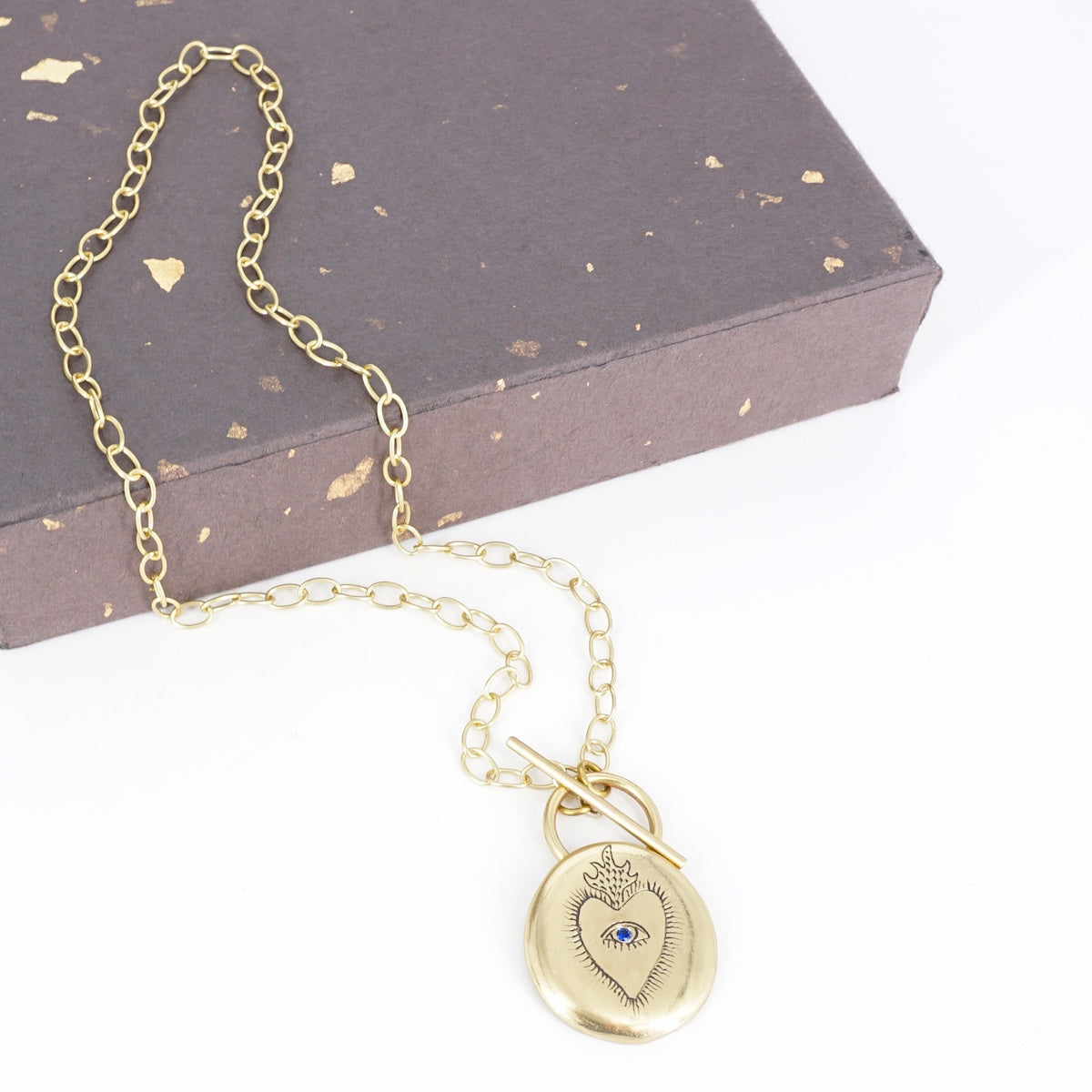 COLLANA MEDAGLIA EXVOTO BLU COLLANA MEDAGLIA EXVOTO BLU NEFELI 