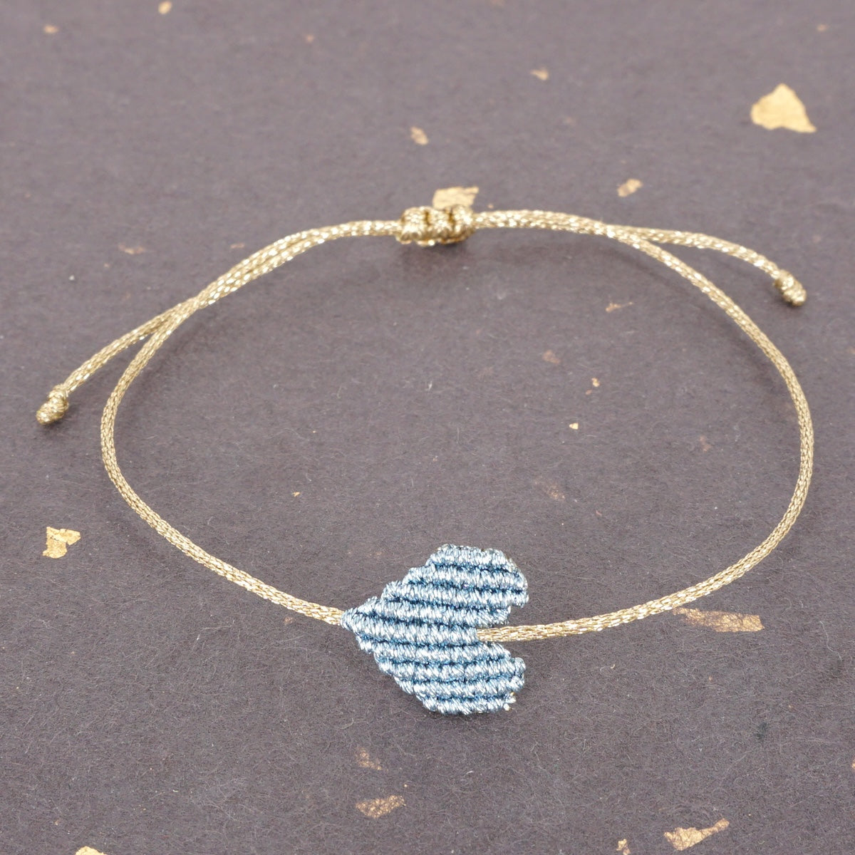 Braccialetto CUORE MINI azzurro BRACCIALETTO MINI CUORE AZZURRO NOMADEA 