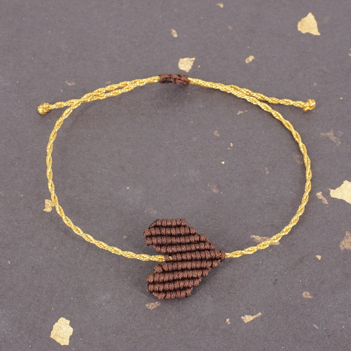 Bracciale CUORE marrone BRACCIALE CUORE MARRONE NOMADEA 