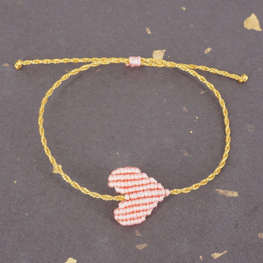 Bracciale CUORE blu elettrico BRACCIALE CUORE ROSA PALLIDO NOMADEA 