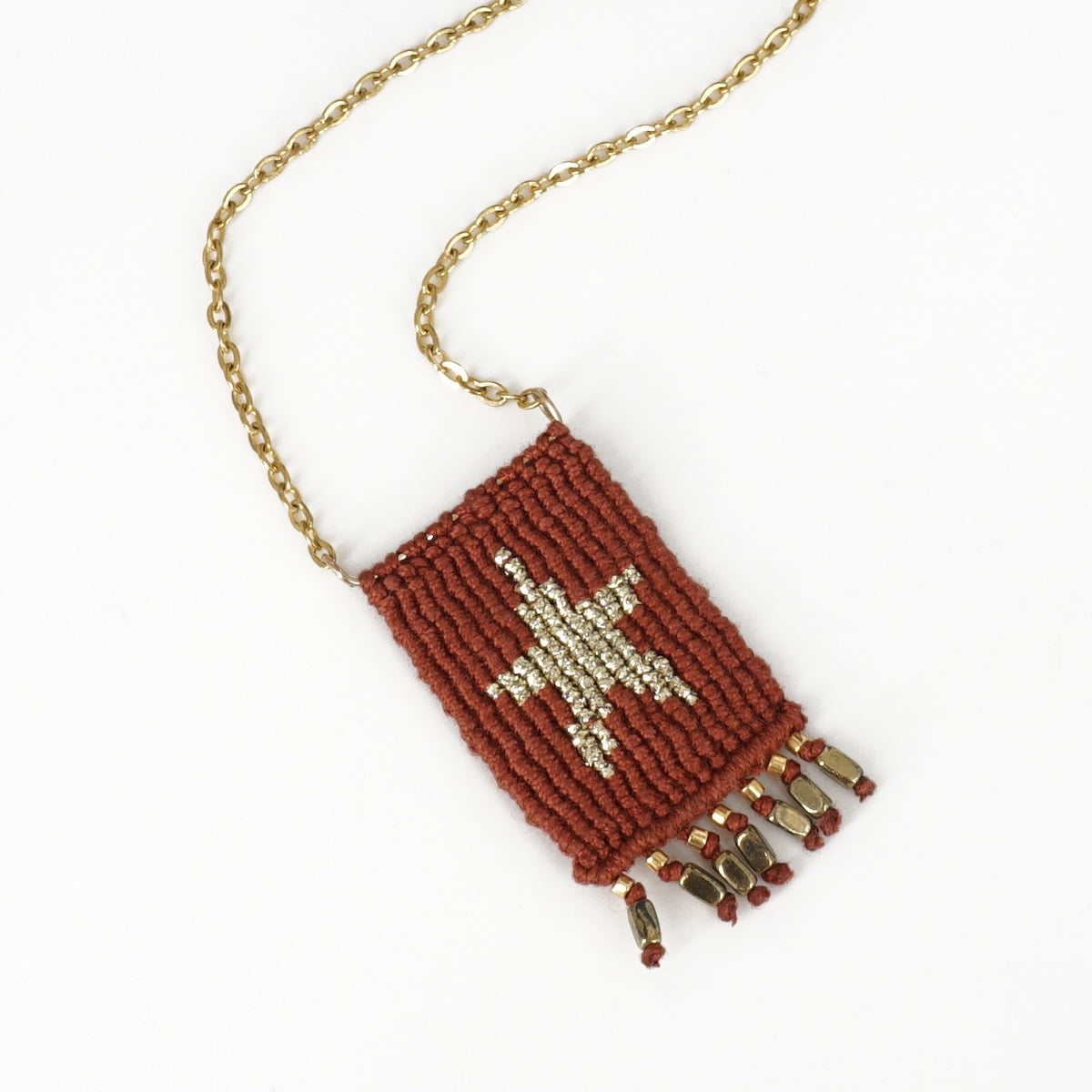 COLLANA TALISMANO STELLA RUGGINE COLLANA TALISMANO COTONE STELLA RUGGINE NOMADEA 