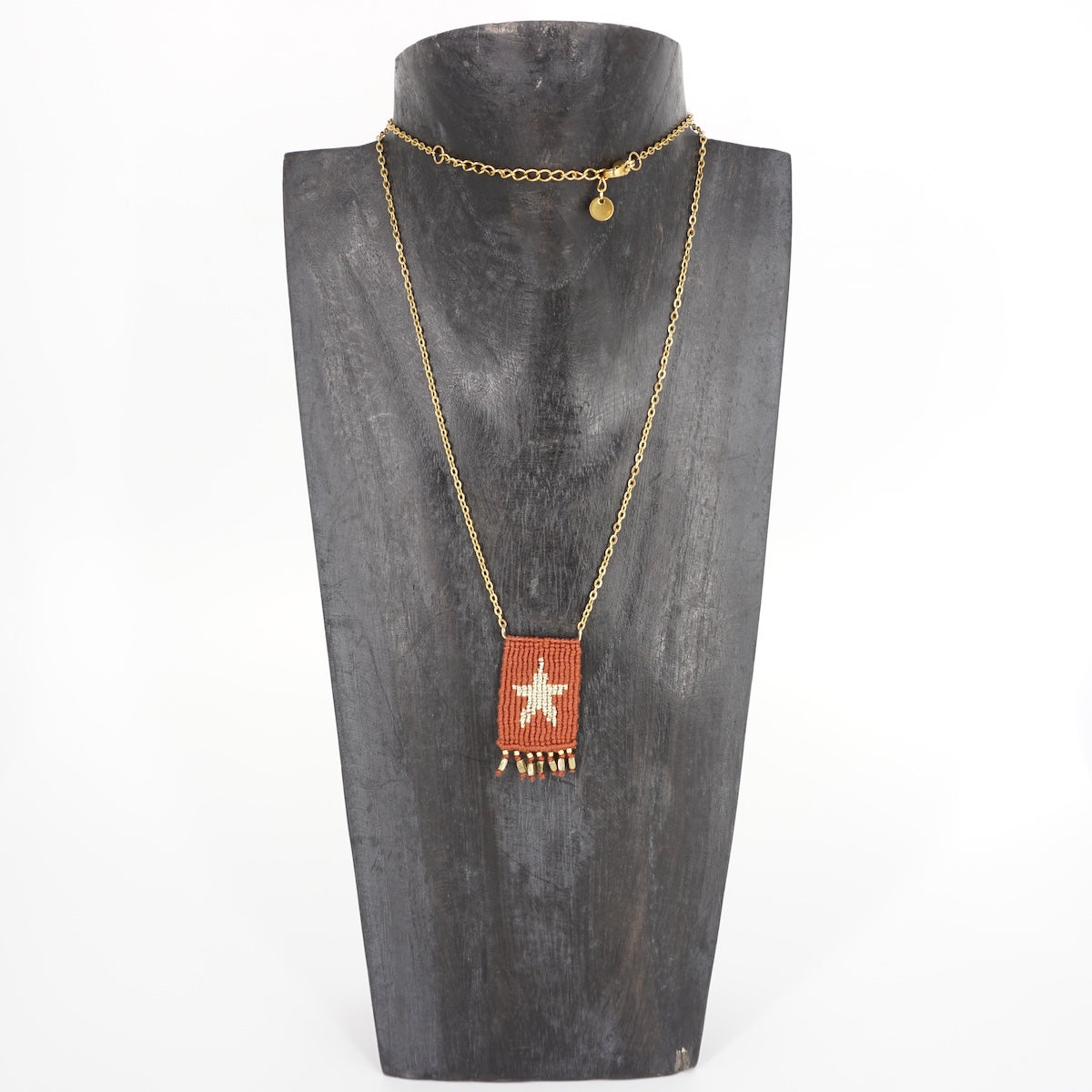 COLLANA TALISMANO STELLA RUGGINE COLLANA TALISMANO COTONE STELLA RUGGINE NOMADEA 