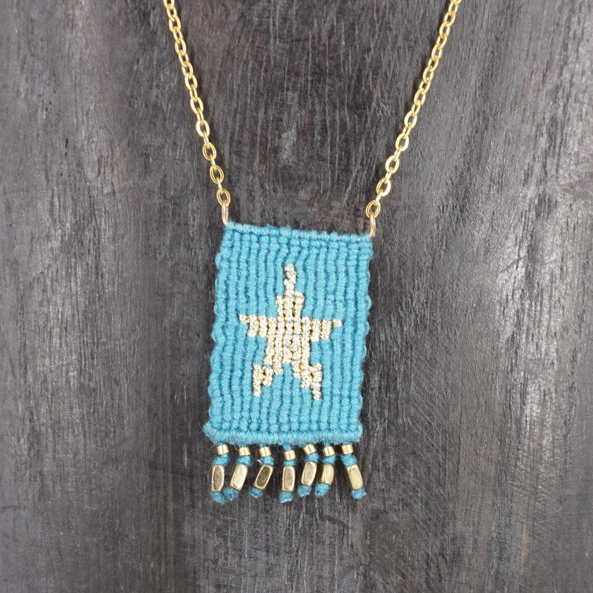 COLLANA TALISMANO STELLA TURCHESE COLLANA TALISMANO COTONE STELLA TURCHESE NOMADEA 