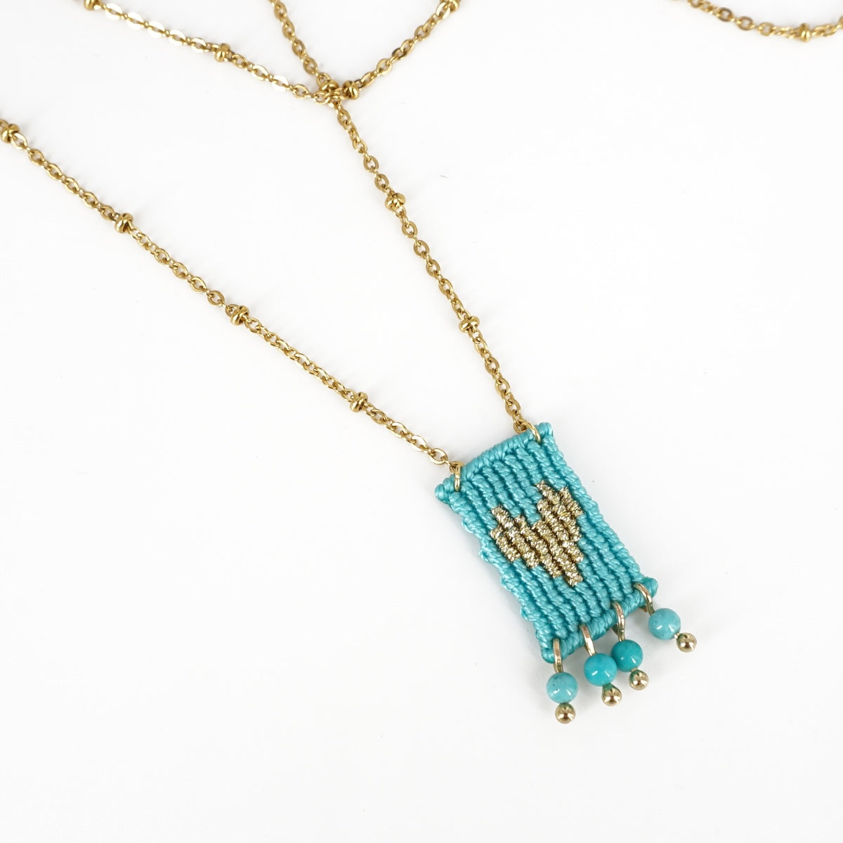 COLLANA TALISMANO MINI CUORE AZZURRO COLLANA TALISMANO MINI CUORE AZZURRO NOMADEA 