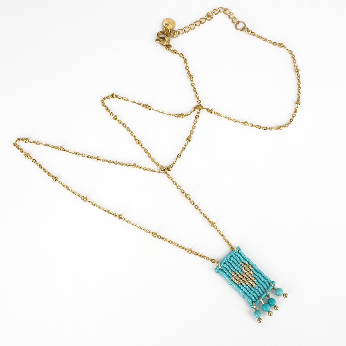 COLLANA TALISMANO MINI CUORE AZZURRO COLLANA TALISMANO MINI CUORE AZZURRO NOMADEA 