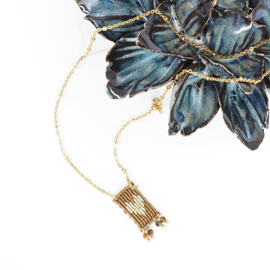 COLLANA TALISMANO MINI CUORE MARRONE COLLANA TALISMANO MINI CUORE MARRONE NOMADEA 