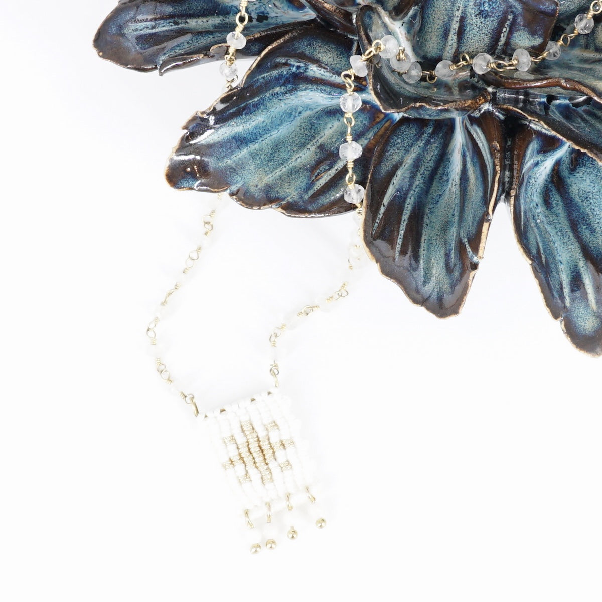 COLLANA TALISMANO ROSARIO SOLE COLLANA TALISMANO ROSARIO SOLE BIANCO NOMADEA 