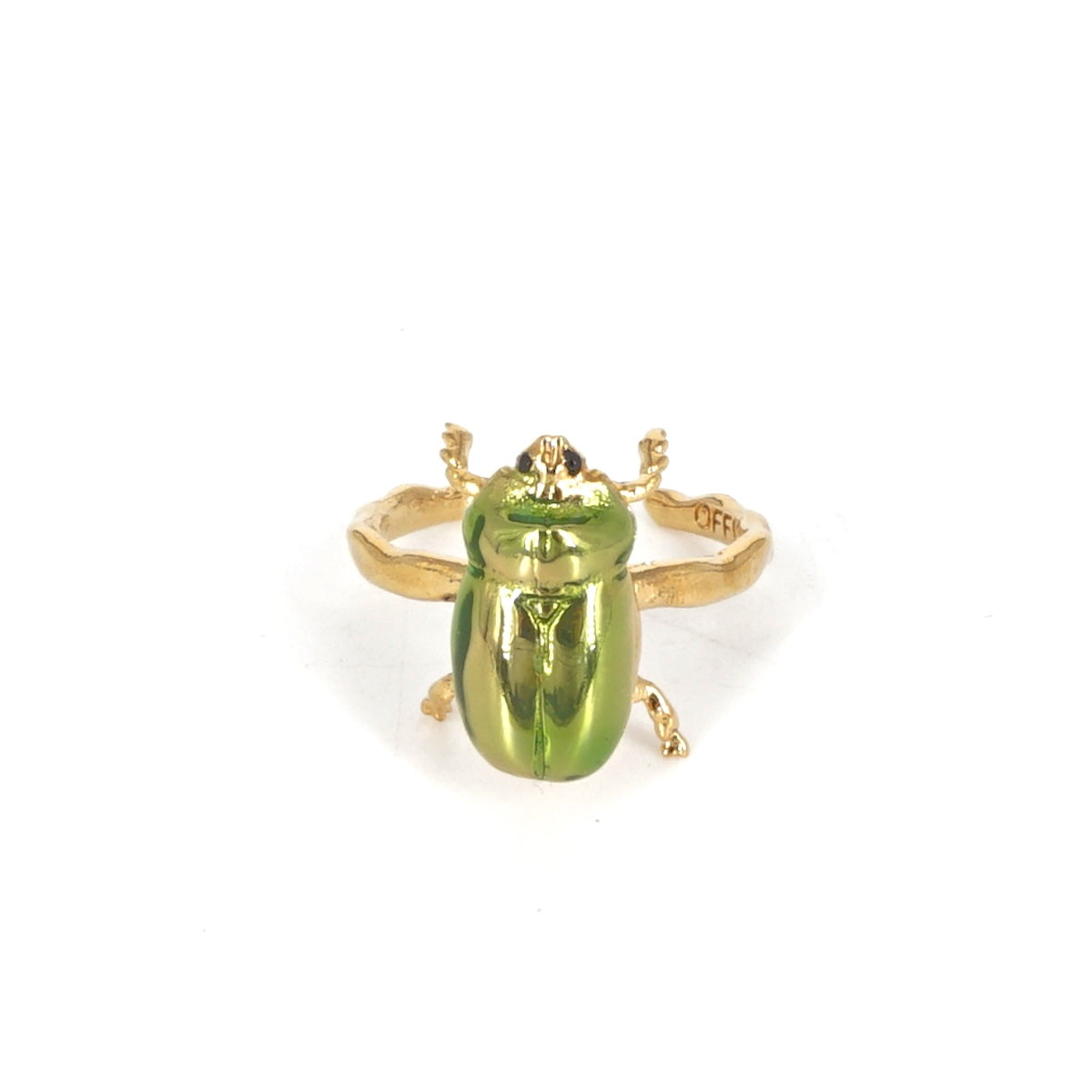 Anello SCARABEO VERDE femmina small ANELLO SCARABEO VERDE F SMALL OFFICINE904 