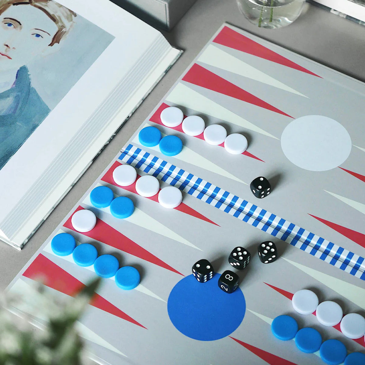 Gioco da tavolo BACKGAMMON ANTRACITE BACKGAMMON PLAY PRINTWORKS 