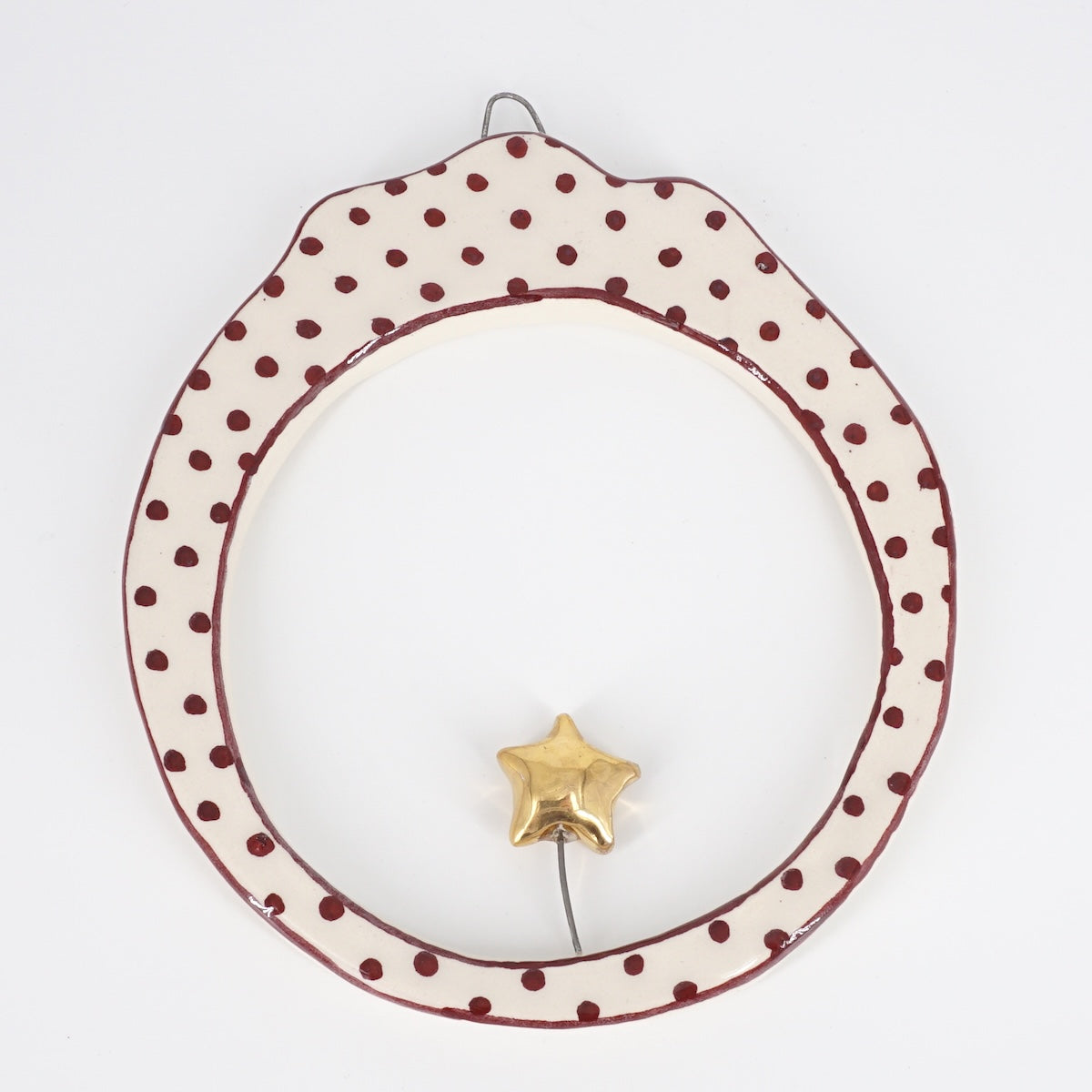 CORNICE M TONDA STELLA ORO POIS VIOLA CORNICE M TONDA STELLA ORO POIS VIOLA ROSSO RAMINA 