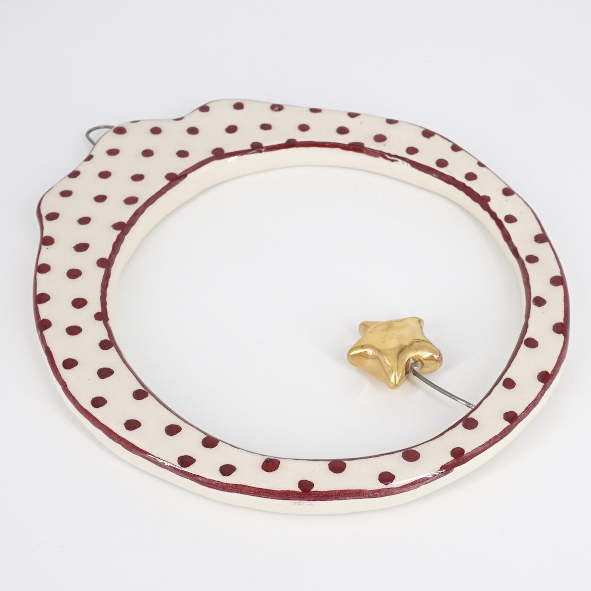CORNICE M TONDA STELLA ORO POIS VIOLA CORNICE M TONDA STELLA ORO POIS VIOLA ROSSO RAMINA 