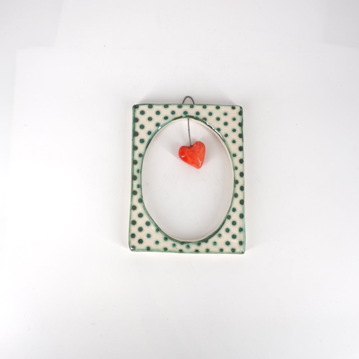 Cornice CUORE rosso righe rosso CORNICE S RETT. CUORE ROSSO POIS VERDE ROSSO RAMINA 
