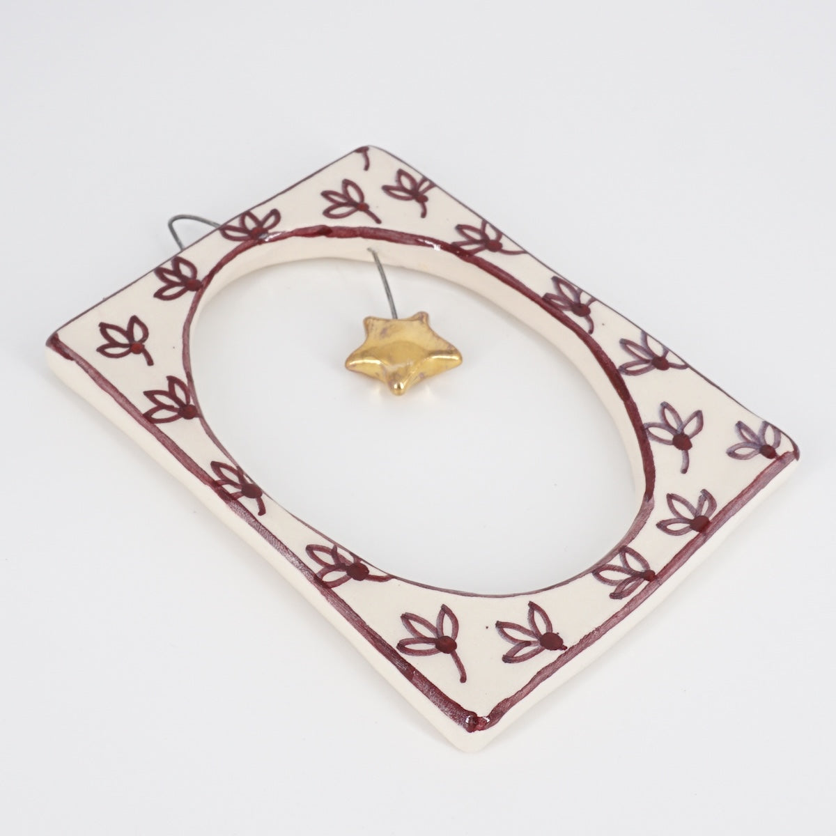 Cornice STELLA ORO FIORI VIOLA CORNICE S RETT. STELLA ORO FIORI VIOLA ROSSO RAMINA 