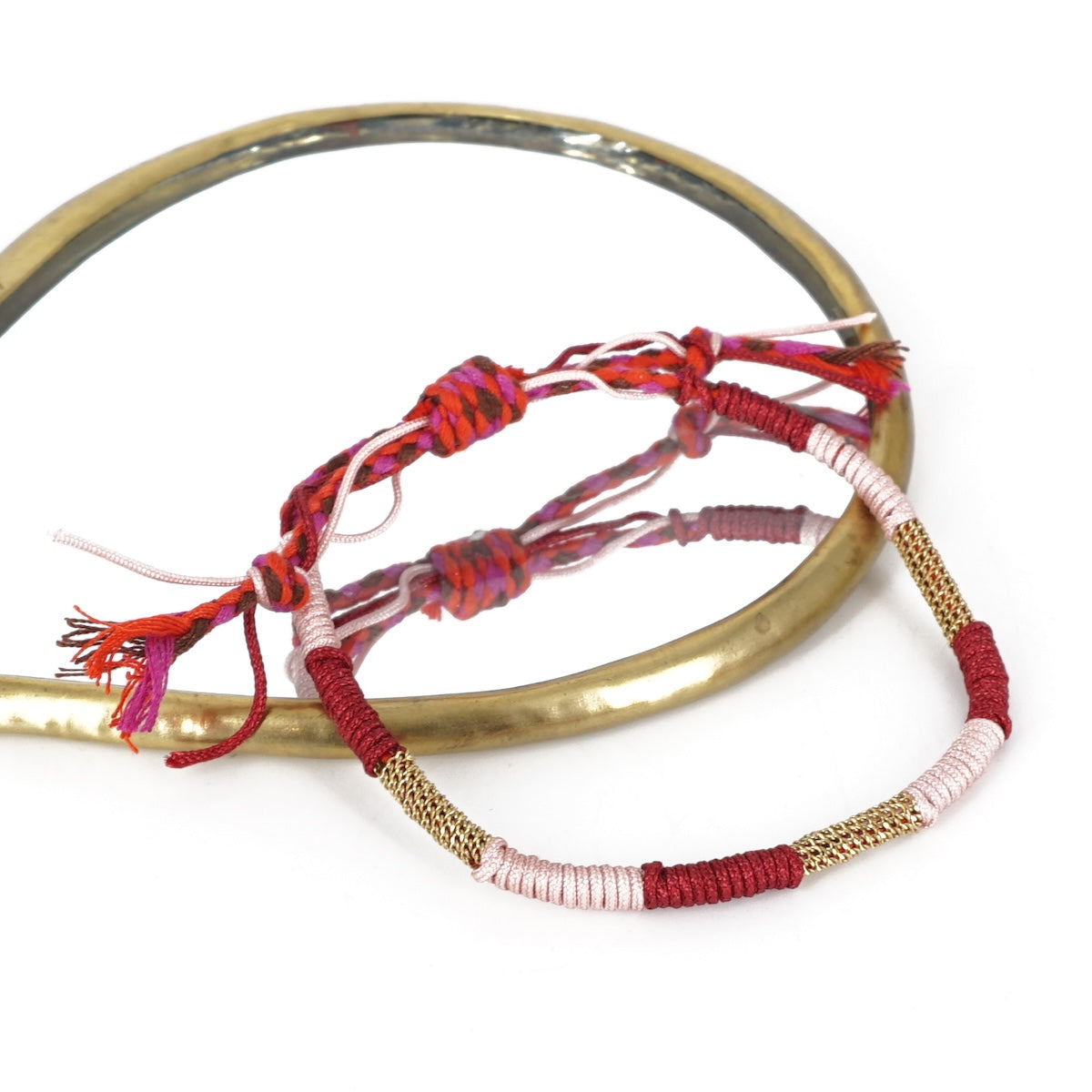  BRACCIALETTO CORDA ROSA SOPHIE GIOIELLI 