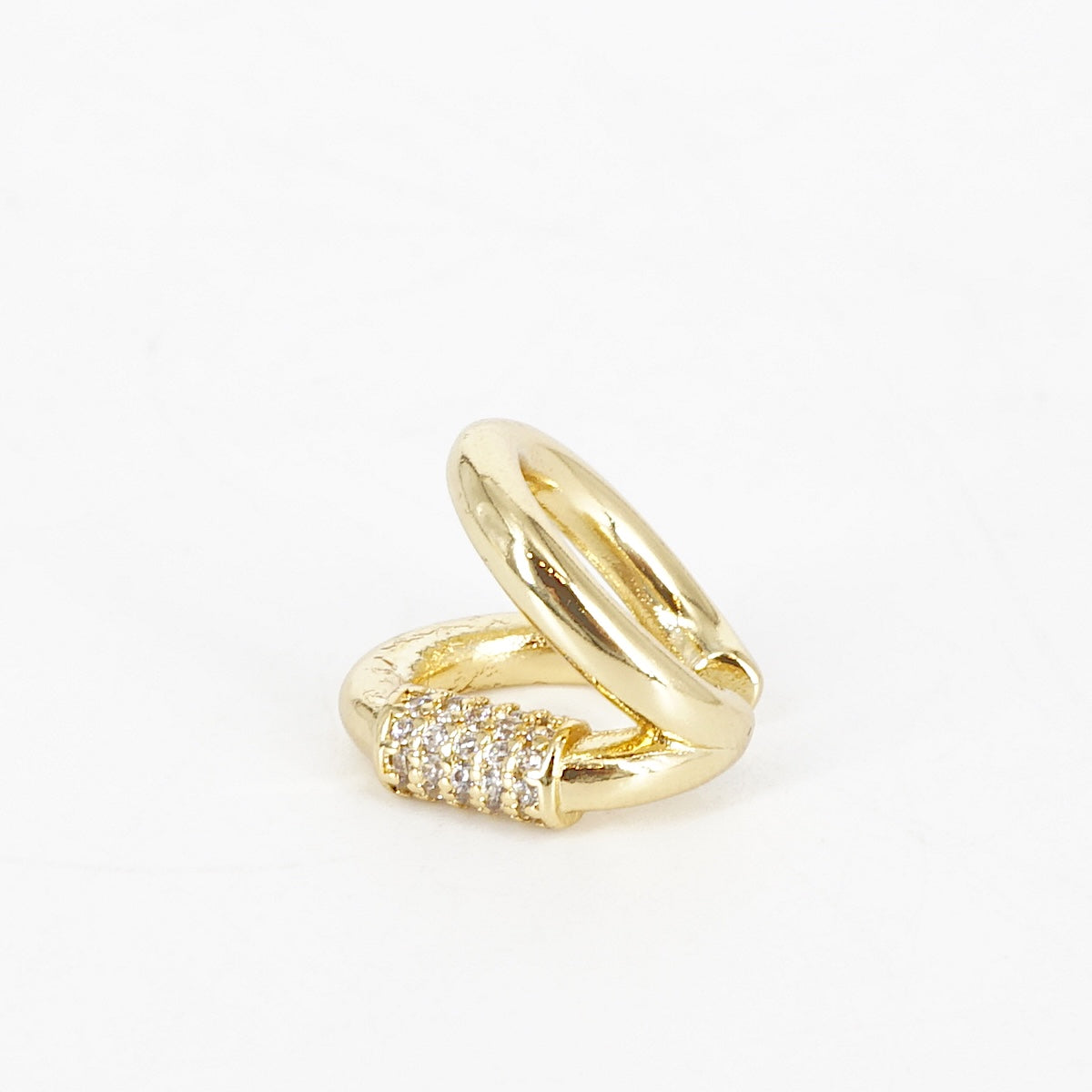 EARCUFF DOPPIO CON PUNTO LUCE EARCUFF BUSSOLOTTO STRASS  SOPHIE GIOIELLI 