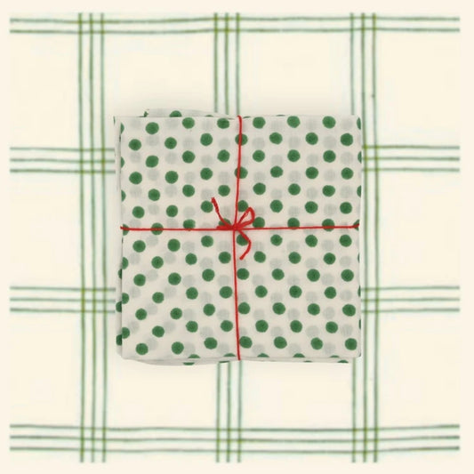 SET 4 TOVAGLIOLI POLKA JUNIPER SET 4 TOVAGLIOLI POLKA JUNIPER SUZETTE 