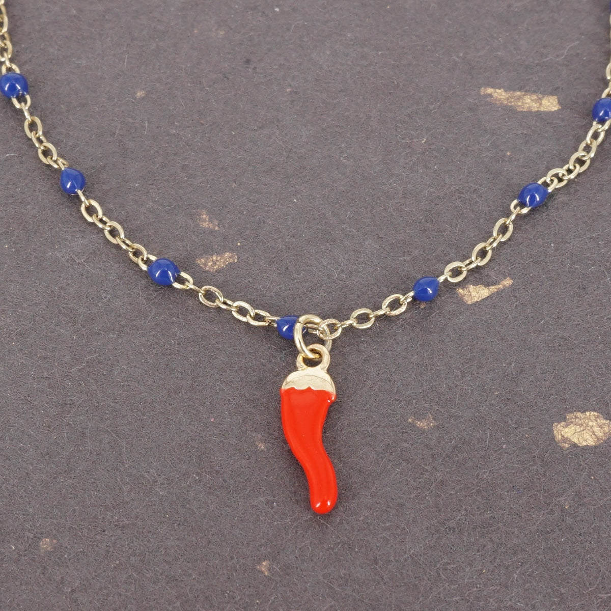 BRACCIALE SMALTINI BLU BRACCIALE SMALTINI BLU CORNETTO ROSSO SVEVA 