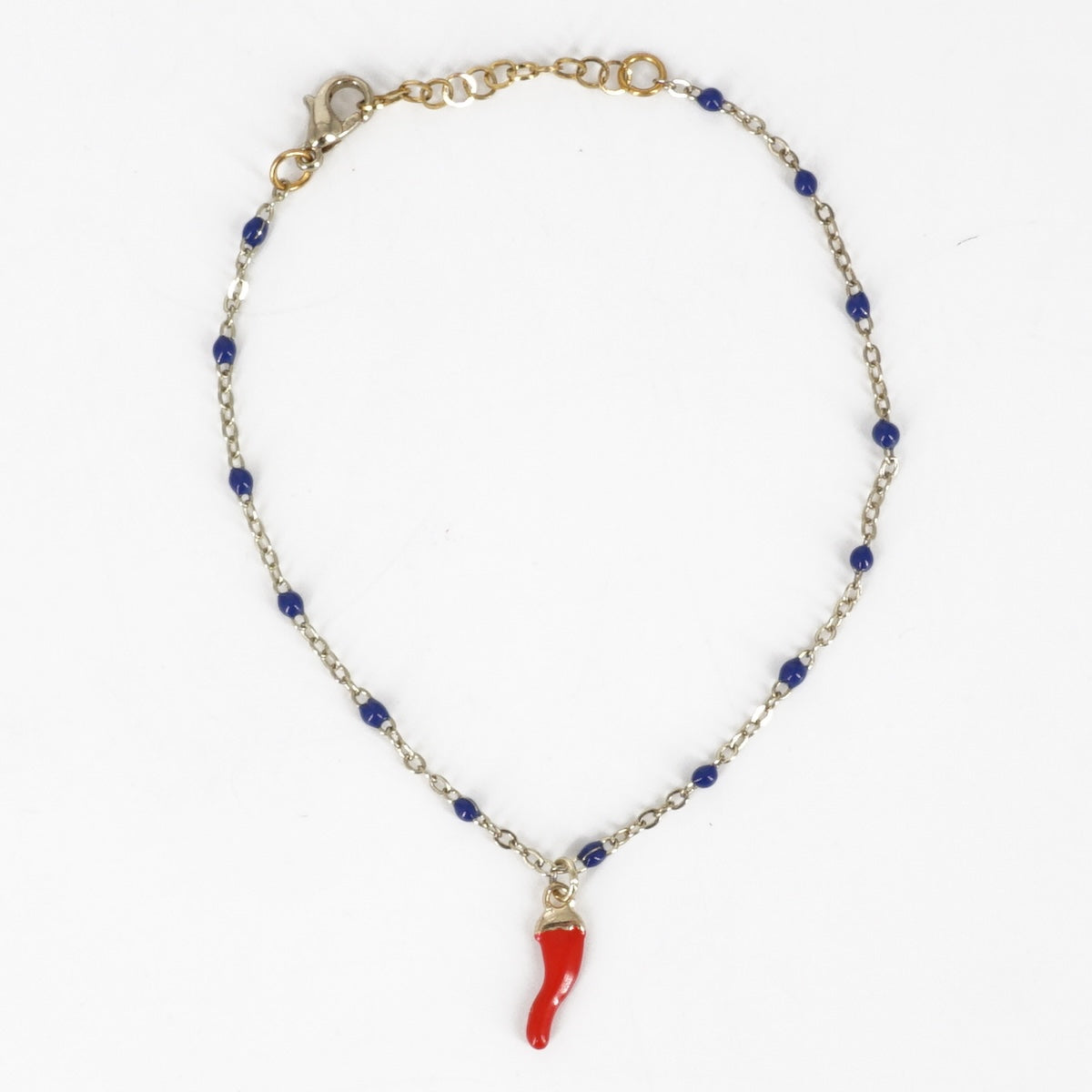BRACCIALE SMALTINI BLU BRACCIALE SMALTINI BLU CORNETTO ROSSO SVEVA 
