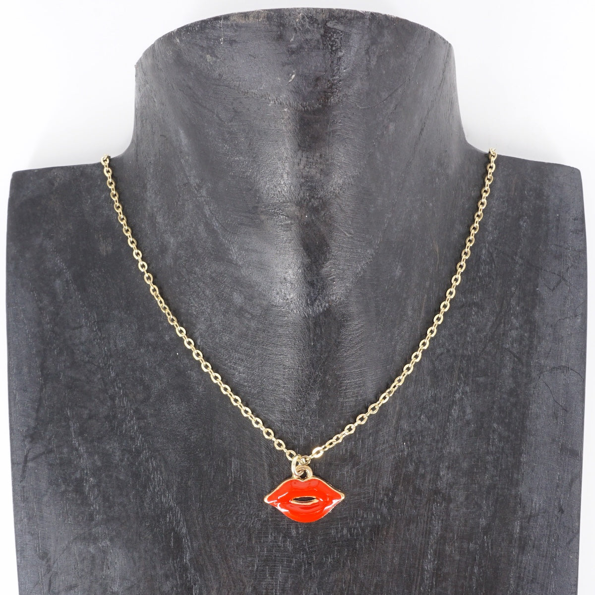 COLLANA CATENINA BOCCA<BR/> COLLANA CATENINA UN CHARM BOCCA SVEVA 