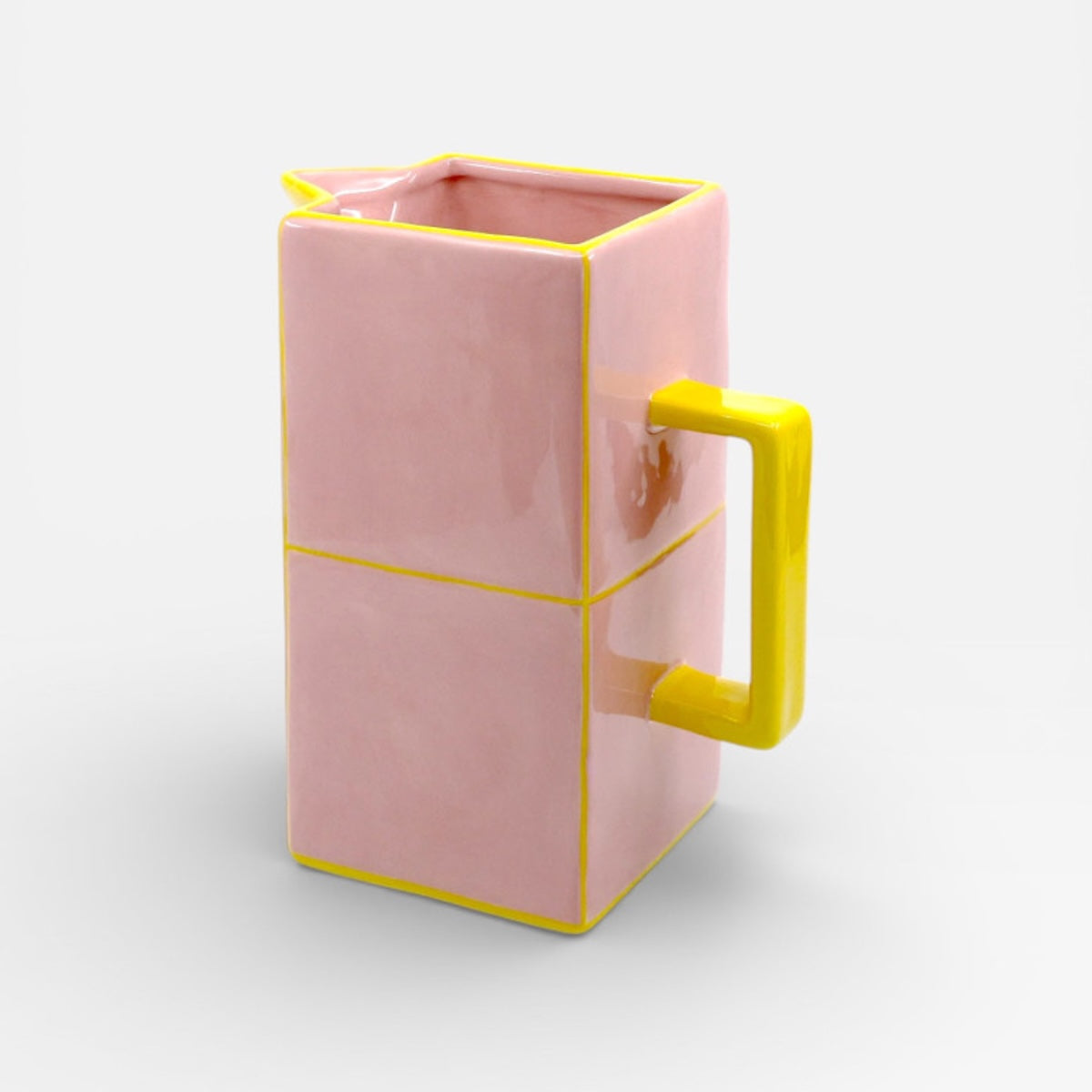 CARAFFA PIASTRELLA ROSA E GIALLA CARAFFA ROSA/GIALLO TABLE MACHINE 