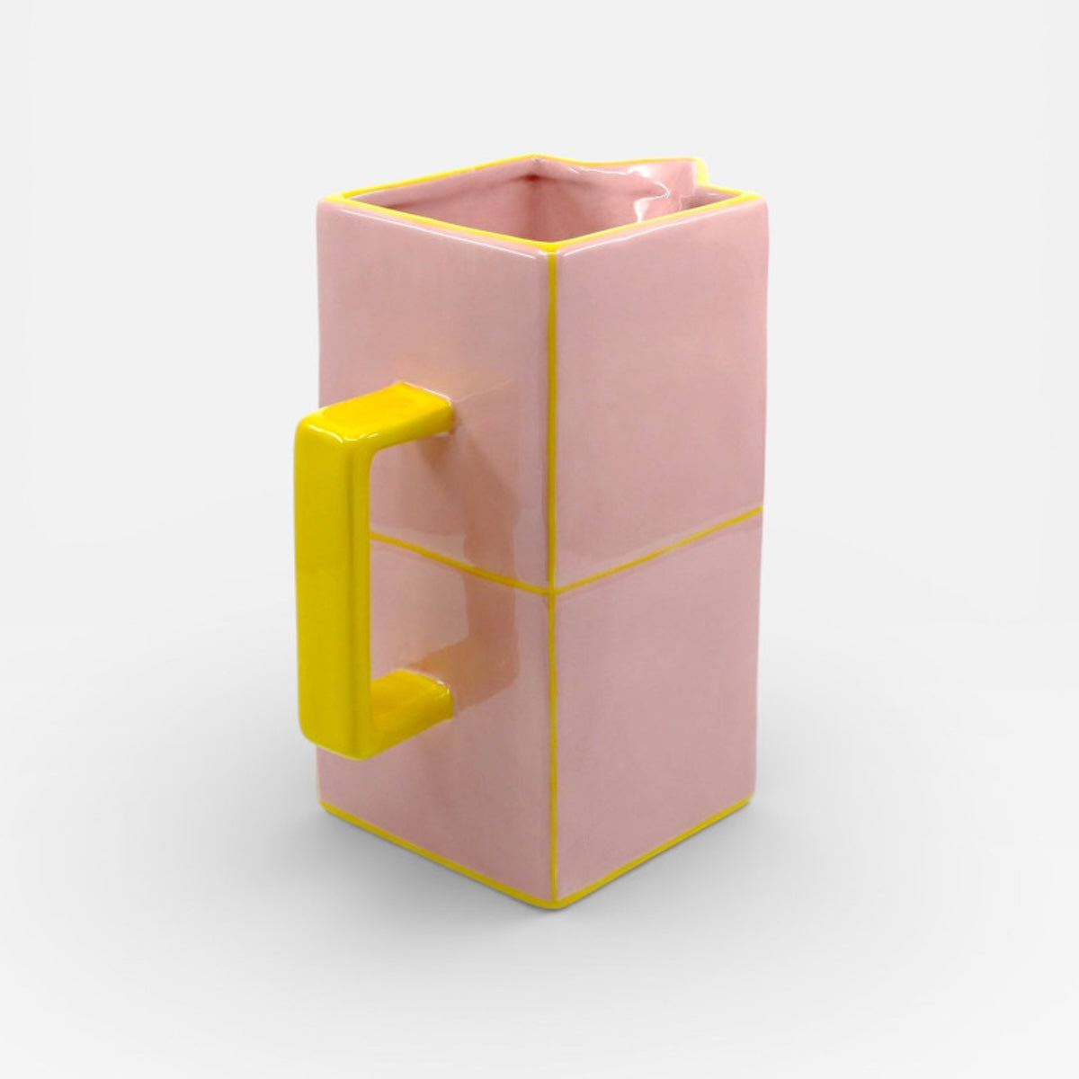 CARAFFA PIASTRELLA ROSA E GIALLA CARAFFA ROSA/GIALLO TABLE MACHINE 
