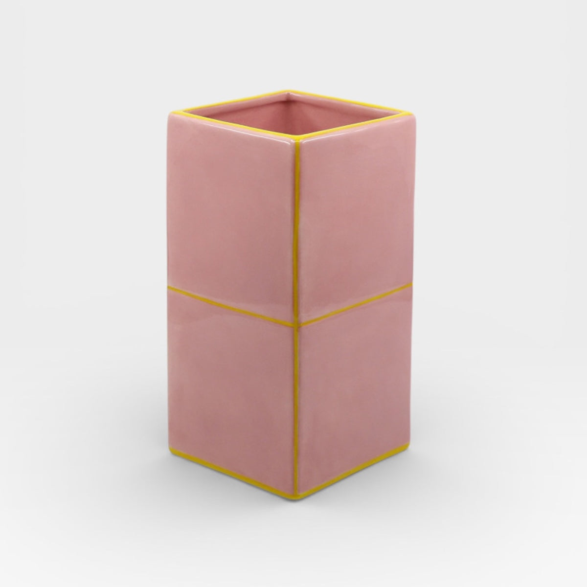 VASO PIASTRELLA ROSA E GIALLO VASO ROSA/GIALLO TABLE MACHINE 