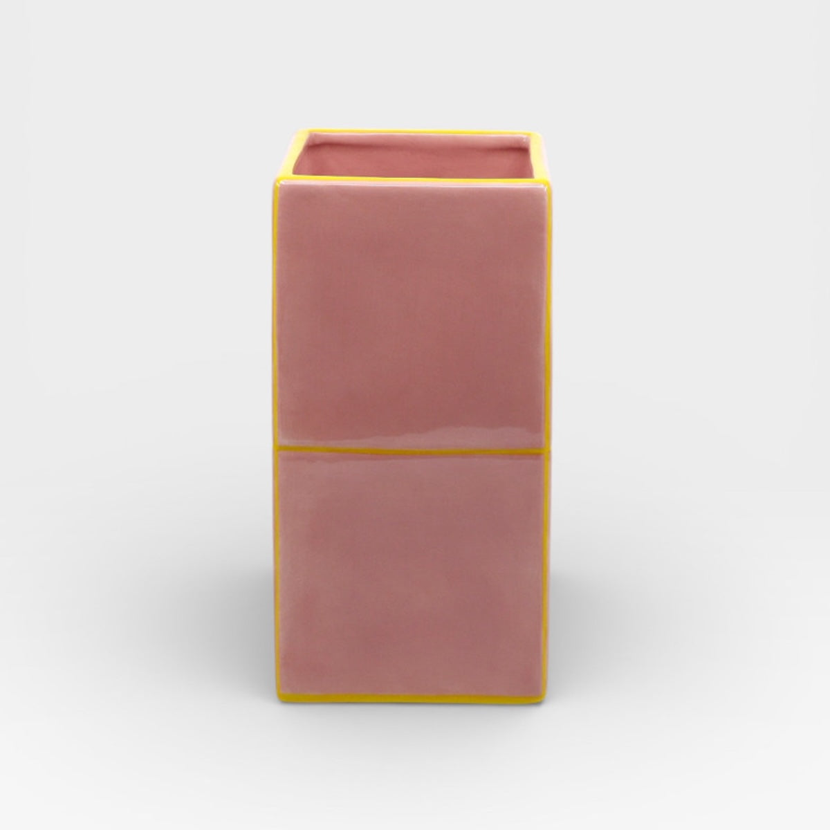 VASO PIASTRELLA ROSA E GIALLO VASO ROSA/GIALLO TABLE MACHINE 