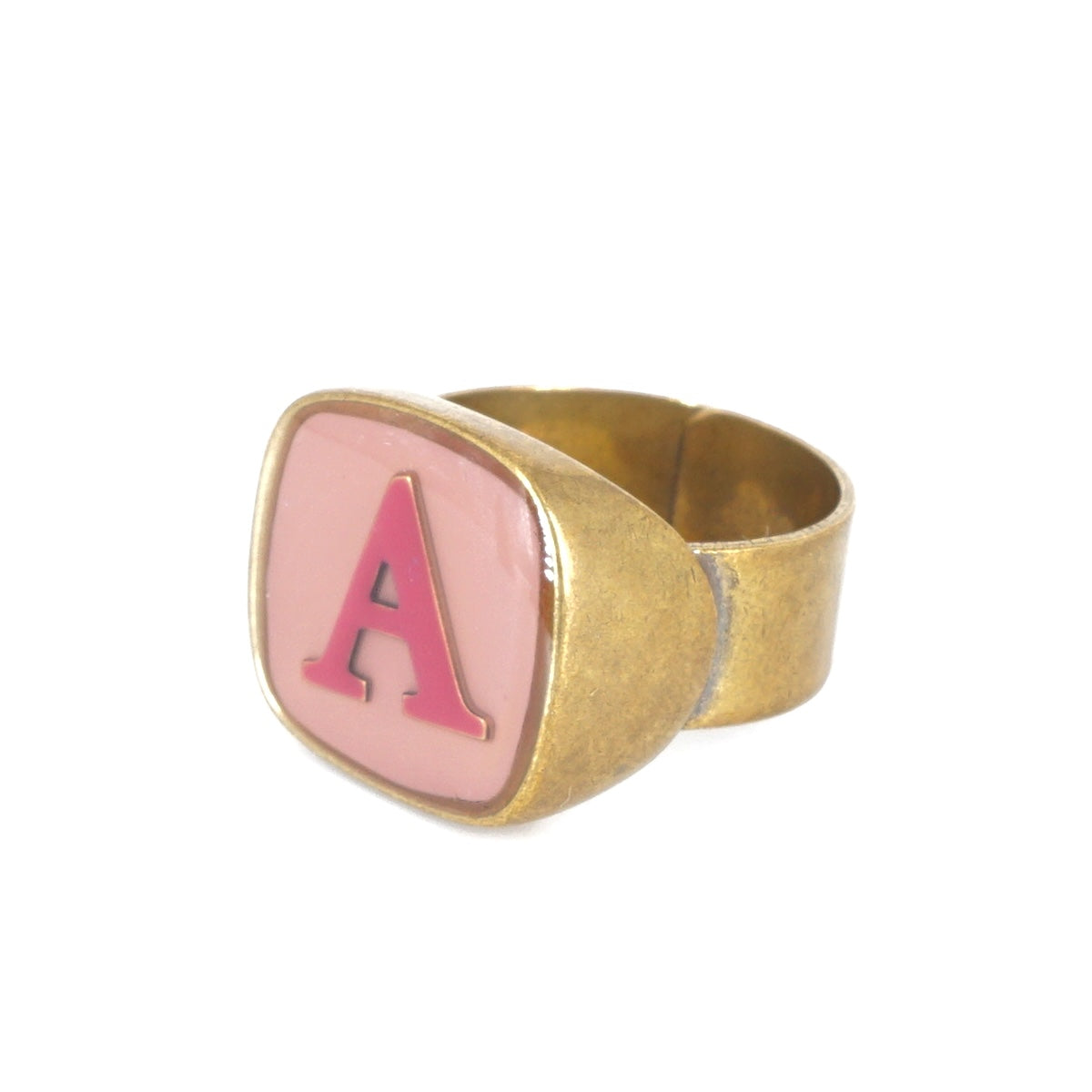 ANELLO LETTERA A ROSA E ROSA ANELLO LETTERA A ROSA E ROSA UNIQUE UNCONVENTIONAL DETAILS 
