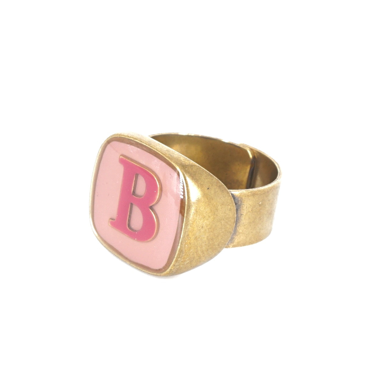 ANELLO LETTERA B ROSA E ROSA ANELLO LETTERA B ROSA E ROSA UNIQUE UNCONVENTIONAL DETAILS 