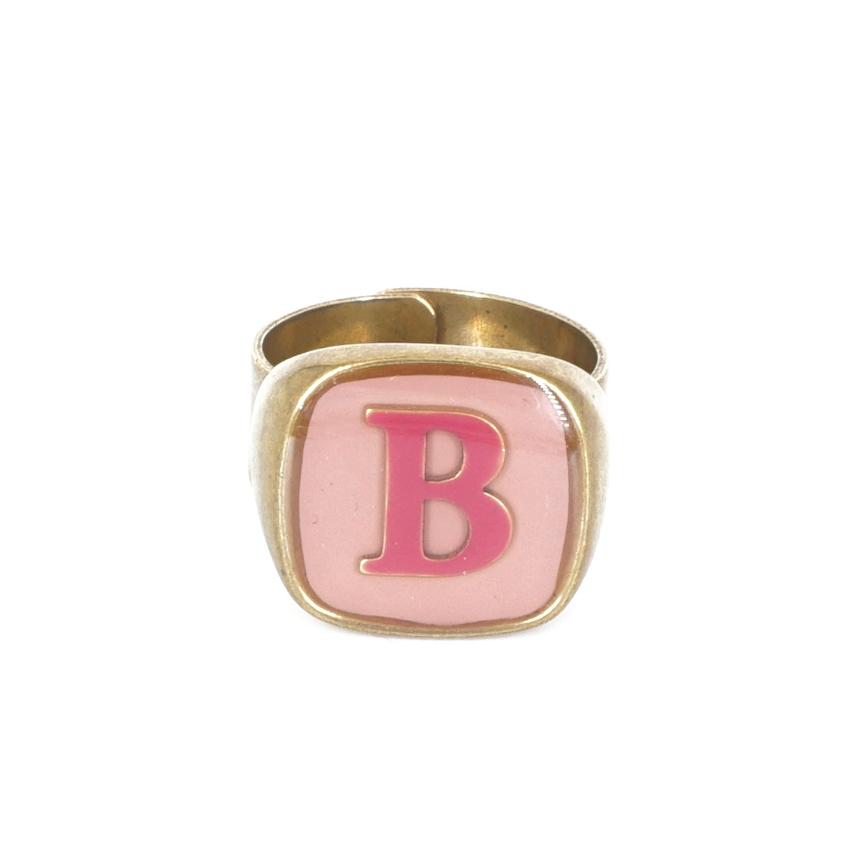 ANELLO LETTERA B ROSA E ROSA ANELLO LETTERA B ROSA E ROSA UNIQUE UNCONVENTIONAL DETAILS 