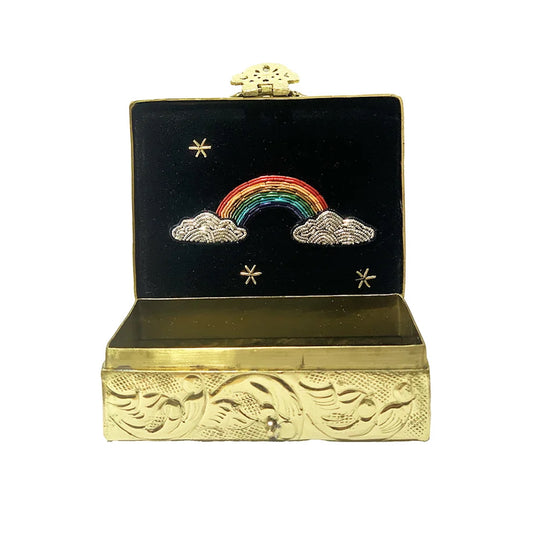 SCATOLA IN OTTONE ARCOBALENO SCATOLA IN OTTONE ARCOBALENO VENDREDI 