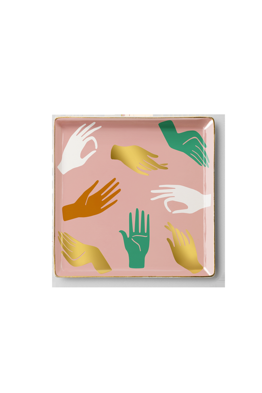 Pink hand empty pockets