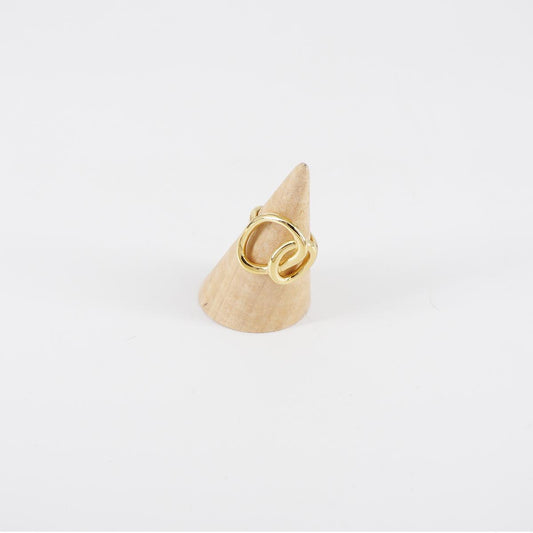 Anello OVALE DOPPIO INCROCIATO
