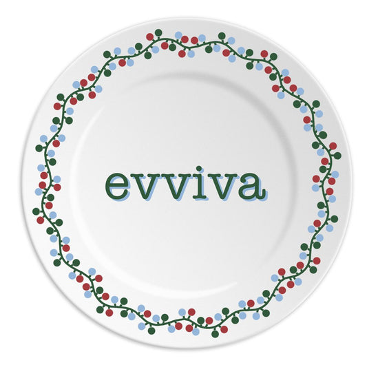 Piattino EVVIVA lucine