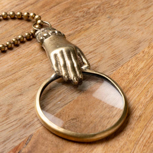 HAND WITH LENS Necklace