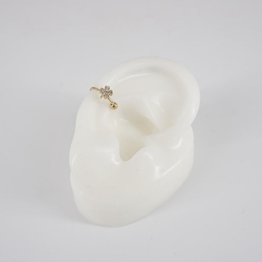 Earcuff QUADRIFOGLIO STRASS