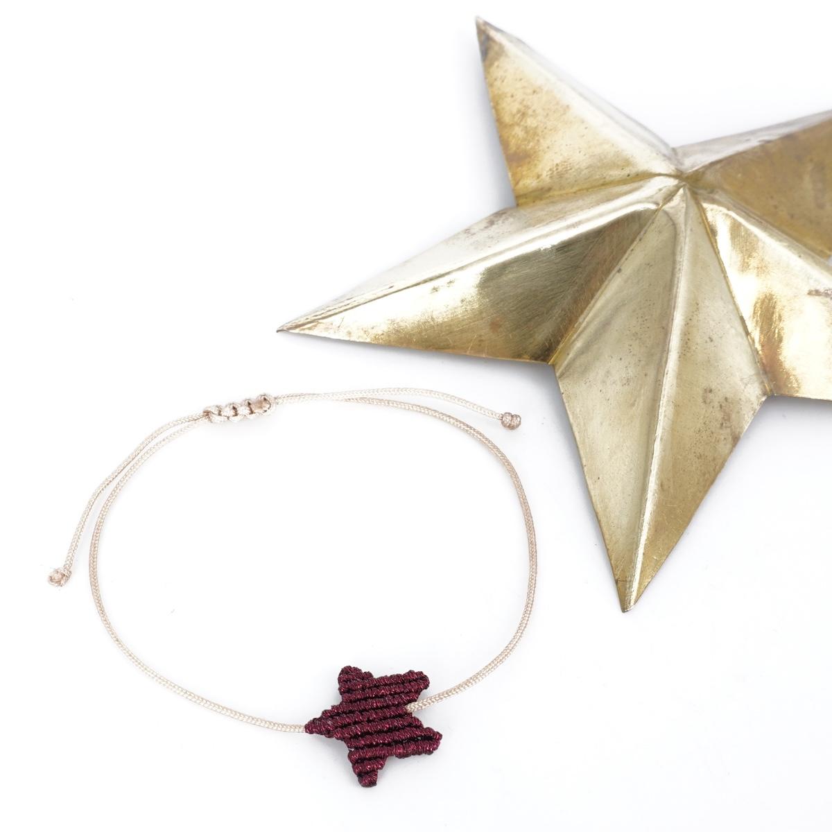 Braccialetto STELLA MINI prugna BRACCIALETTO MINI STELLA PRUGNA NOMADEA 