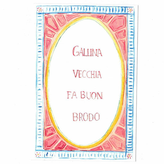 CATERINA BERTA CARTOLINA DETTIGALLINA VECCHIA