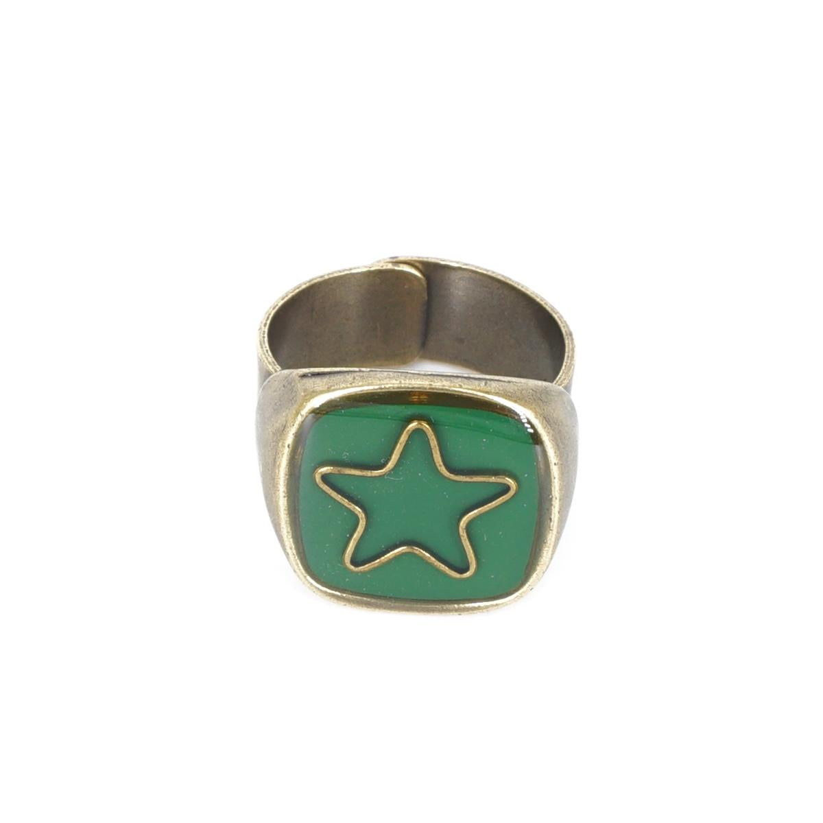 ANELLO STELLA VERDE BOSCO ANELLO STELLA VERDE BOSCO UNIQUE UNCONVENTIONAL DETAILS 