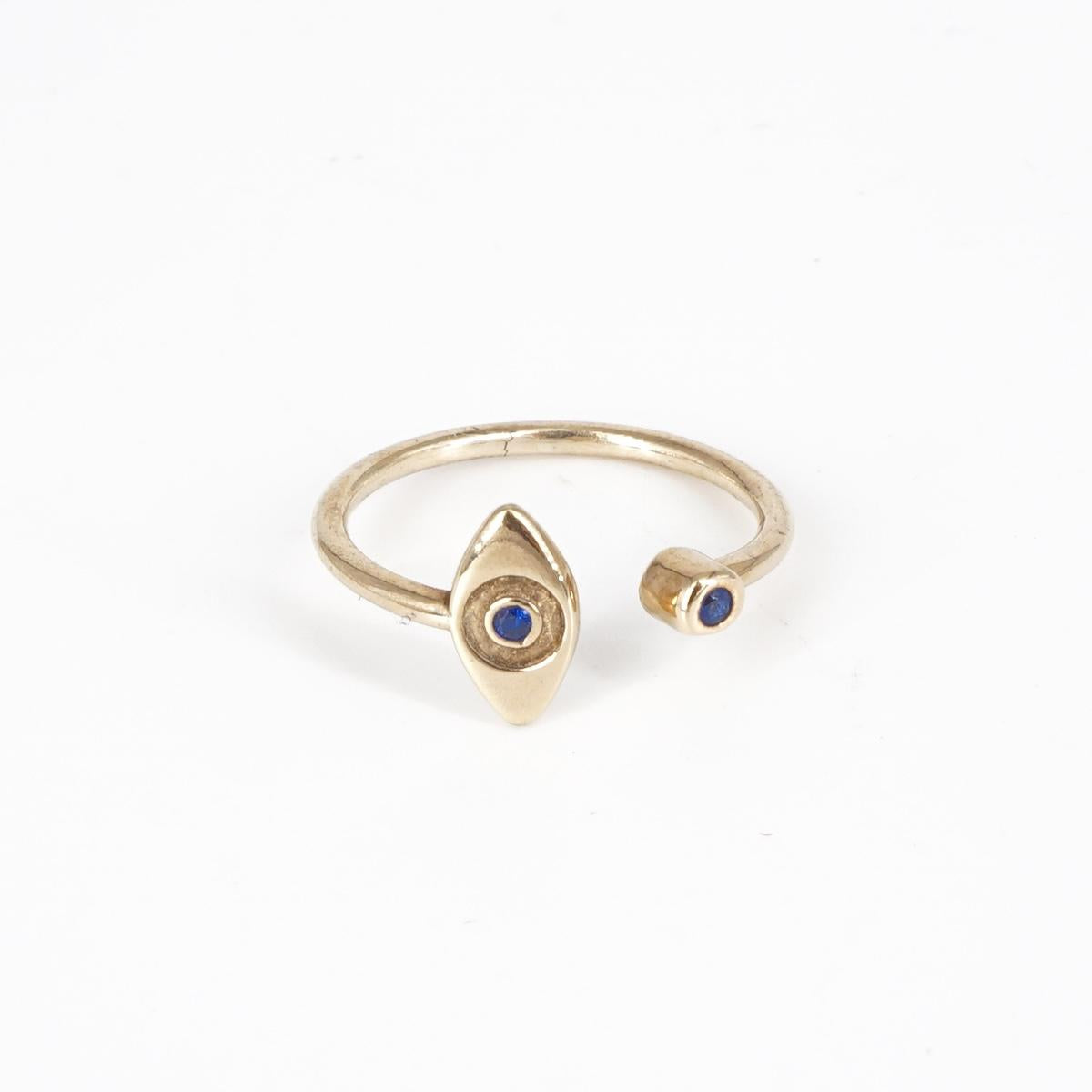 Blue eye ring