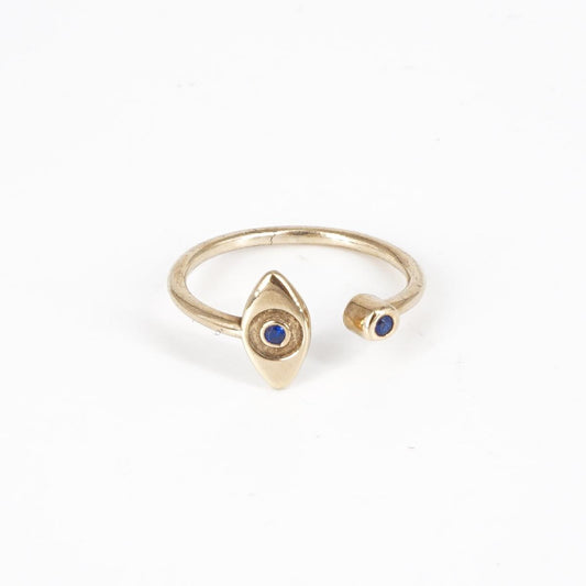 Blue eye ring