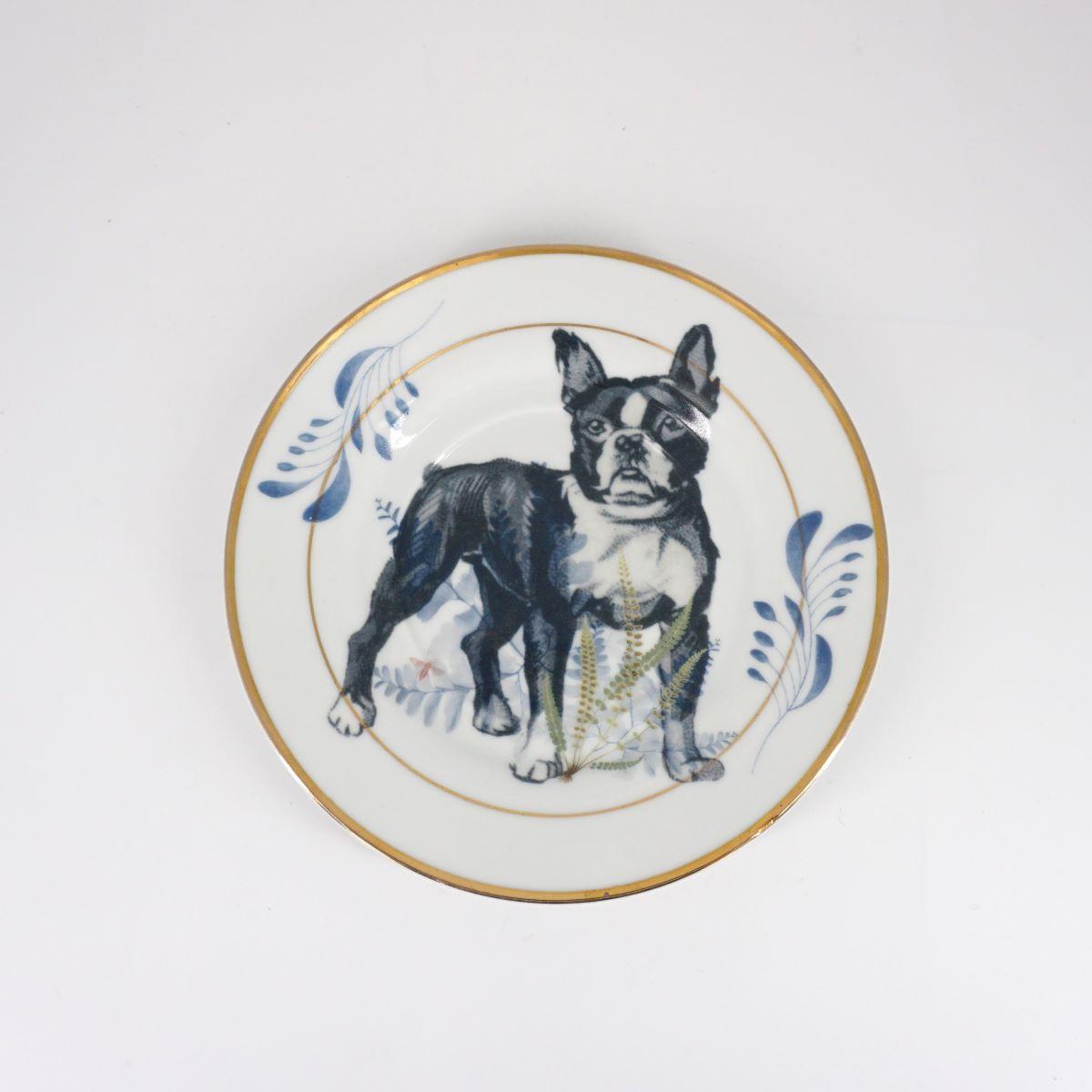FRENCH BULLDOG tea plate