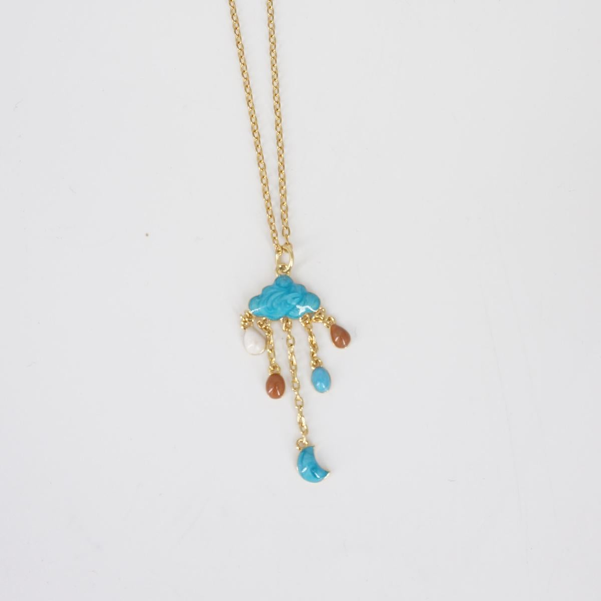 Collana NUVOLETTA azzurra